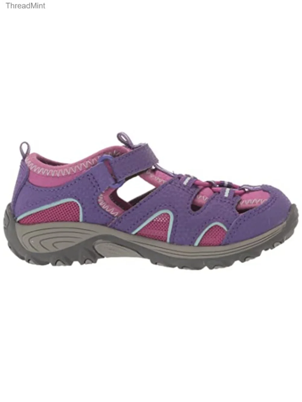 Merrell Kids Leather Athletic Sandals Hook & Loop Closure